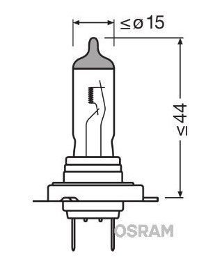 Bec far faza lunga OSRAM 64210NL, H7, 12V, 55W, 4050K, halogen