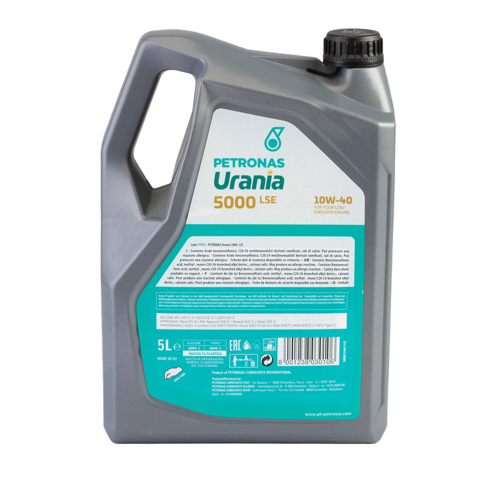 Ulei motor URANIA 5000 LSE 10W40 CI-4 U5000LSE10W40/5, volum 5 litri