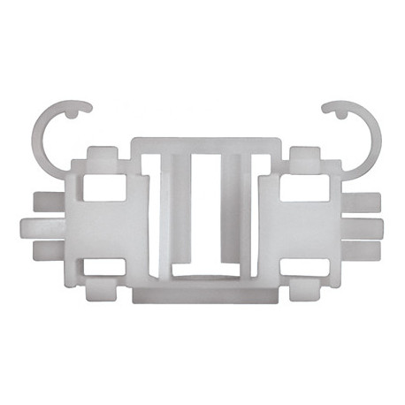 Set 10 agrafe auto RESTAGRAF A10098 CSNBB, plastic, alb, pentru elemente exterioare