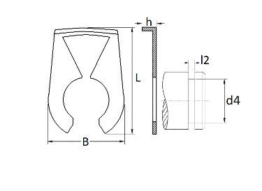 Set 15 agrafe auto RESTAGRAF A1344 CSNBB, 9 mm, plastic, pentru geamuri usi culisante