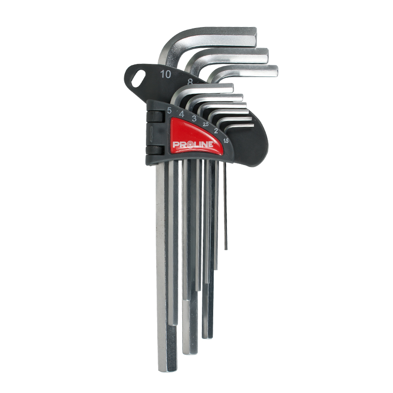Set chei negative PROLINE 48319, Cr-Va, lungi, 1.5-10 mm, 9 piese