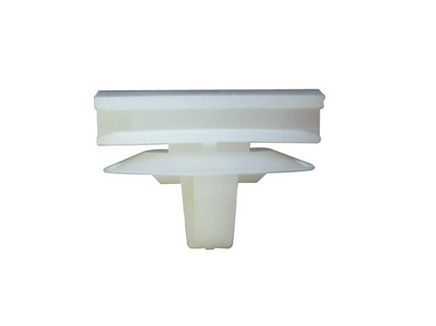 Set 10 agrafe auto RESTAGRAF A9980, 6.2 X 10.2 mm, plastic, alb, pentru ornamente caroserie