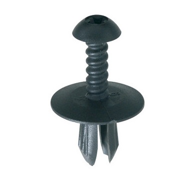 Set 10 agrafe auto RESTAGRAF A11488, 6.5 mm, plastic, negru