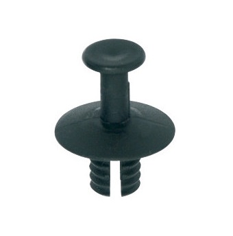 Set 12 clipsuri auto RESTAGRAF A11569, 6.5 mm, plastic, negru