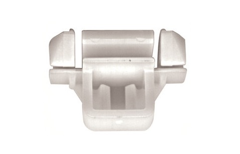 Set 12 clipsuri auto RESTAGRAF A1443, plastic, alb, pentru fixare bandouri