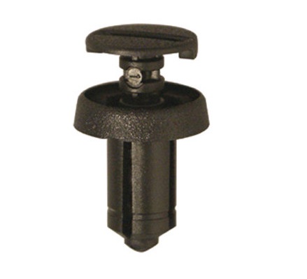 Set 12 clipsuri auto RESTAGRAF A10444, 6.2 mm, plastic, negru