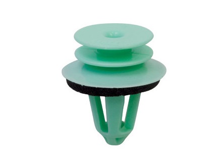 Set 12 clipsuri auto RESTAGRAF A10692, 8 mm, plastic, verde, pentru fixare panouri usi