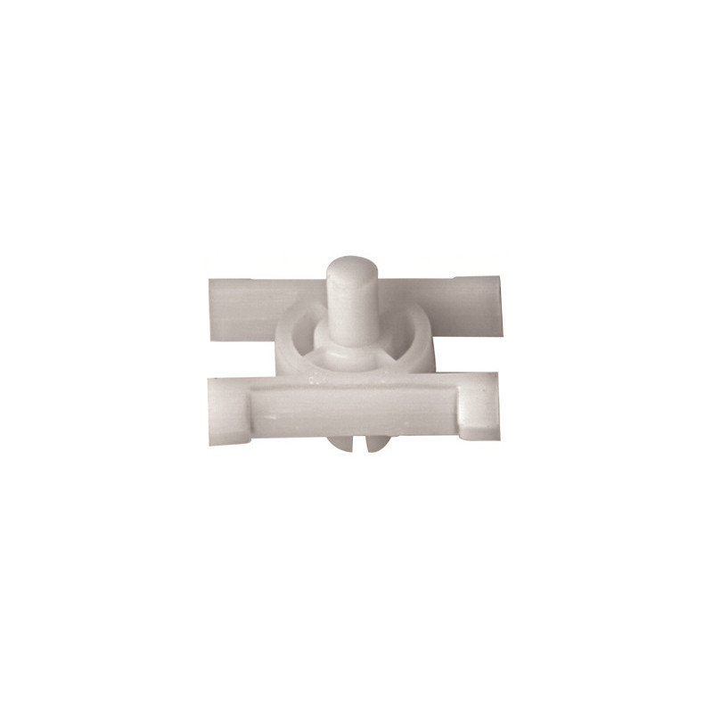 Set 6 clipsuri auto RESTAGRAF A1441, 8.2 mm, plastic, alb, pentru fixare bandouri