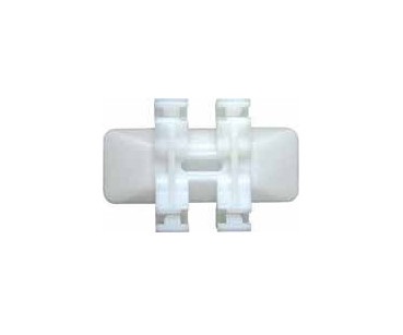 Set 4 clipsuri auto RESTAGRAF A10366, plastic, alb, pentru fixare bandouri