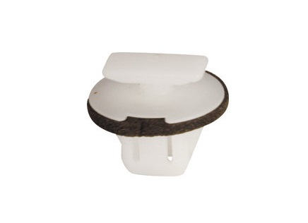 Set 12 clipsuri auto RESTAGRAF A12579, plastic, alb, pentru fixare bandouri