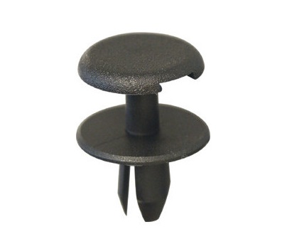 Set 14 clipsuri auto RESTAGRAF A11100, 6 mm, plastic, negru, pentru fixare bandouri