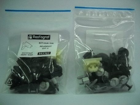 Set clipsuri montaj bara fata RESTAGRAF A517201, plastic, pentru Audi A3, 2003-