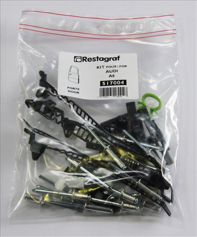 Set clipsuri montaj usa RESTAGRAF A517004, plastic, pentru Audi A6, 1997-