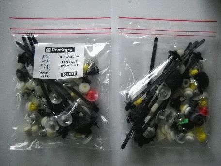 Set clipsuri auto montaj usa RESTAGRAF A513007, plastic, pentru Ford Transit, 2000-2006