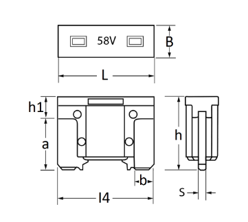 Set 5 sigurante auto mini RESTAGRAF LP A17065, 10A, 58V, profil redus, rosu