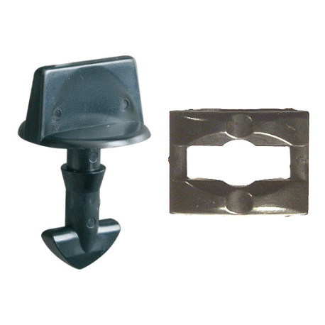 Set 4 clipsuri auto RESTAGRAF A225009, 1/4, din plastic, negru, pentru fixare protectii motor