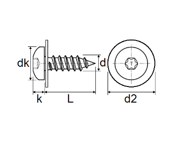 Set 25 suruburi auto, cu saiba, RESTAGRAF A11514, 4.5 x 20.5 mm, autoforante, din otel, pentru fixare bare si protectii aripi auto