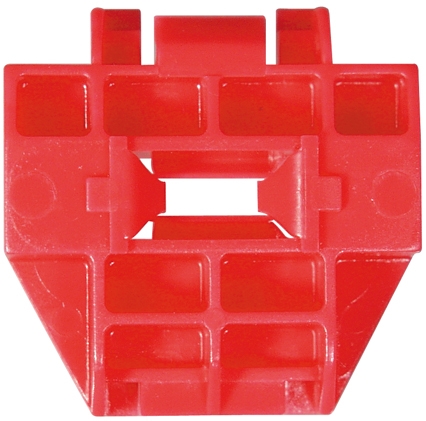 Set 4 clipsuri auto RESTAGRAF A1295, din plastic, rosu
