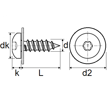 Set 50 suruburi auto, cu saibe. RESTAGRAF A776, 4.2 x 16 mm, autoforante, otel, pentru fixare bare si protectii aripi auto