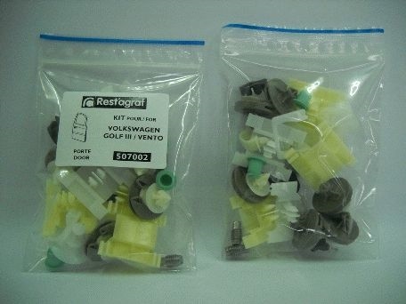 Set clipsuri auto RESTAGRAF A507002, pentru montaj usa, Volkswagen Golf III, Vento