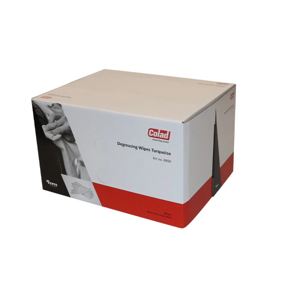 Servetele degresante COLAD HAMACH Degreasing Wipes 8850CLD, 200 buc/cutie, turcoaz