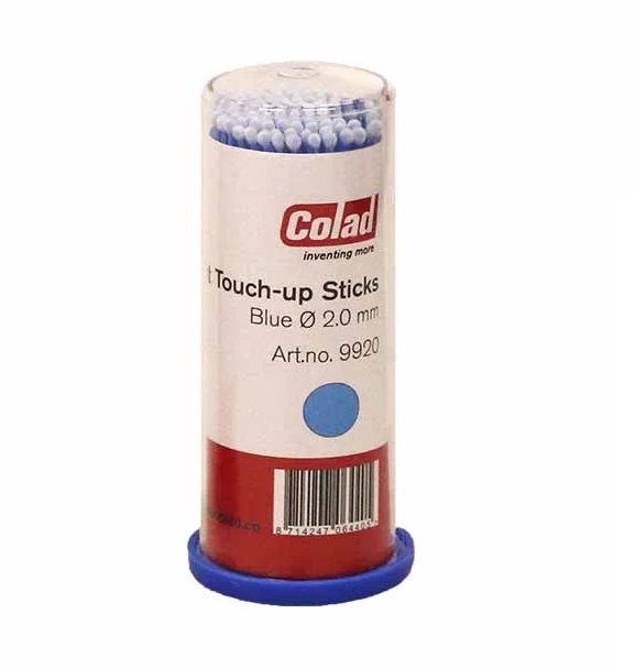 Set 100 betisoare retus vopsea COLAD HAMACH Touch-up 9920CLD, 2 mm, albastru