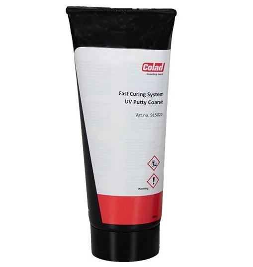 Chit grosier intarire UV COLAD HAMACH UV Putty Coarse 915020CLD, 190 g, monocomponent