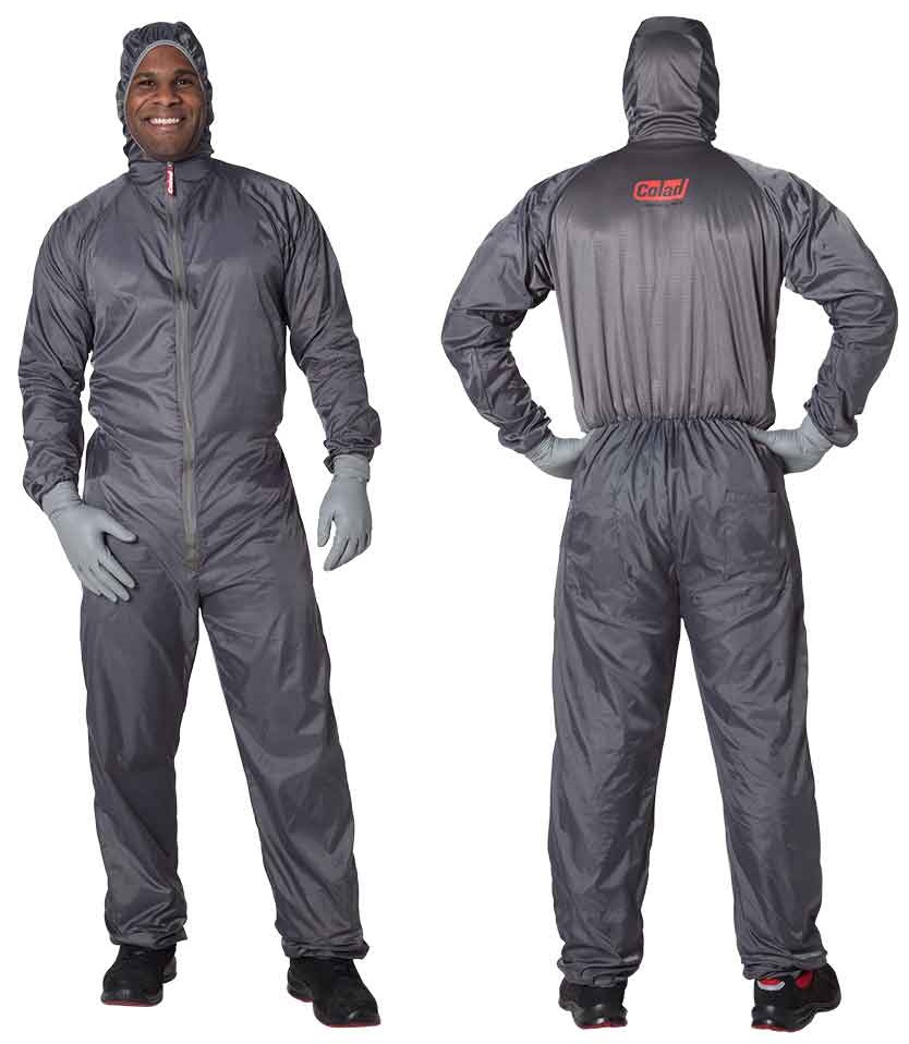 Combinezon vopsitor auto COLAD HAMACH BodyGuard 520060CLD, marimea 60, nylon, cu gluga, gri