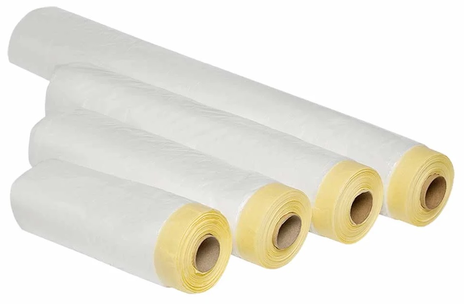 Folie de mascare auto COLAD HAMACH Masking Film 640005CLD, 180 cm x 25 m, cu banda pe o parte