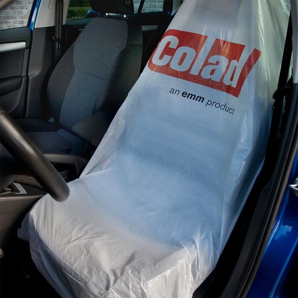 Set 100 huse plastic scaun auto COLAD HAMACH Seat Cover 6110CLD, din plastic