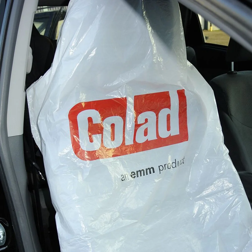 Set 100 huse plastic scaun auto COLAD HAMACH Seat Cover 6110CLD, din plastic