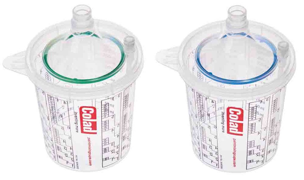 Set 50 pahare mixare + 50 capace COLAD HAMACH Snap Lid System 9350190SLSCLD, 350 ml, 190 micron