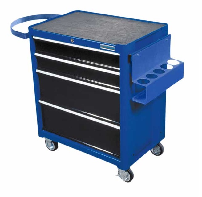 Banc de lucru mobil pentru polish COLAD HAMACH 000529CLD, 4 sertare, albastru, 4 roti