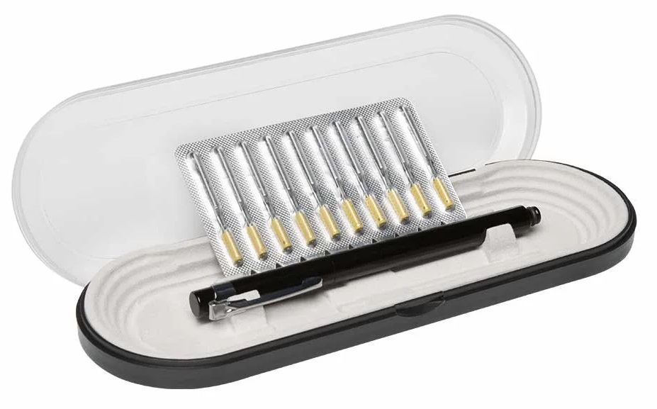 Kit indepartare impuritati din lac si vopsea umeda COLAD HAMACH 9800CLD, 10 ace + 1 creion + 1 etui