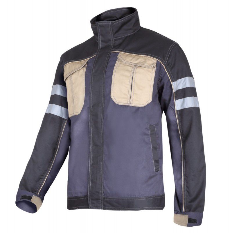 Jacheta de lucru mediu-groasa reflectorizanta LAHTI PRO L4040804, 4 buzunare, 245 g/m2, cusaturi duble, marime XL