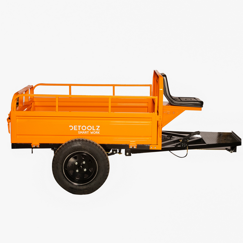 Remorca pentru motocultor DETOOLZ DZ-M148, capacitate incarcare 600 kg, extensie laterala 180 mm