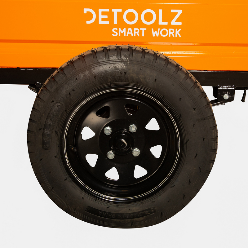 Remorca pentru motocultor DETOOLZ DZ-M148, capacitate incarcare 600 kg, extensie laterala 180 mm