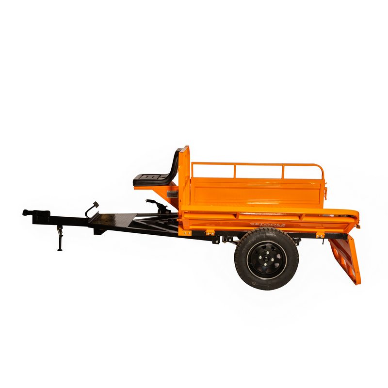Remorca pentru motocultor DETOOLZ DZ-M149, capacitate incarcare 600 kg, extensie inaltime 150 mm