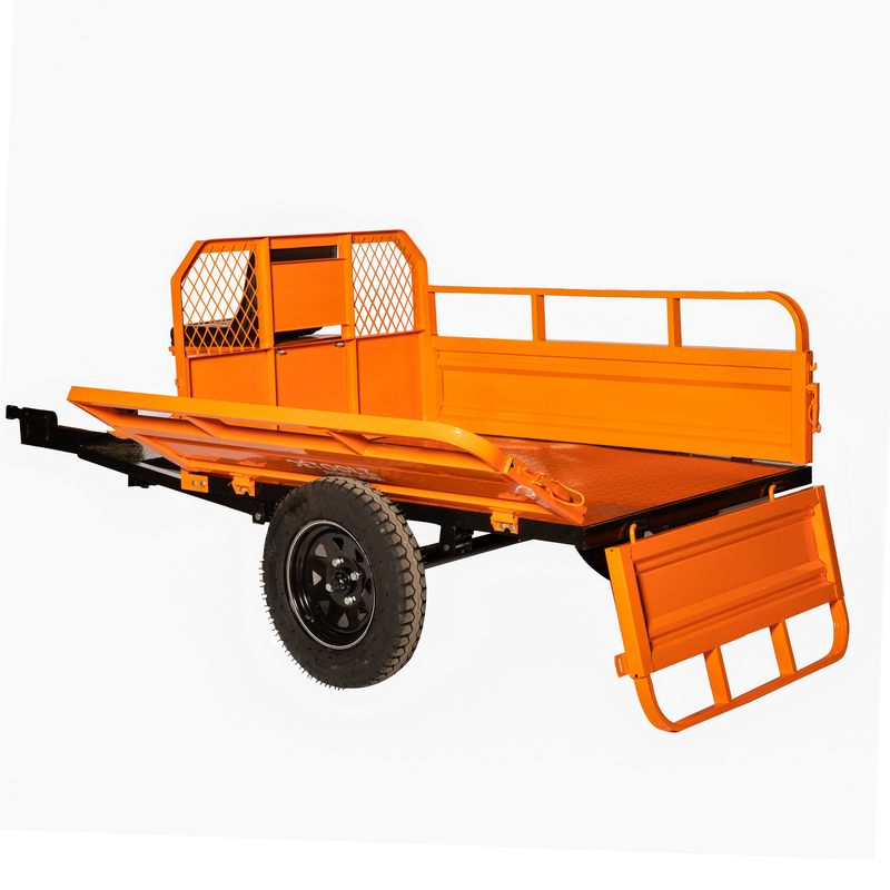 Remorca pentru motocultor DETOOLZ DZ-M149, capacitate incarcare 600 kg, extensie inaltime 150 mm