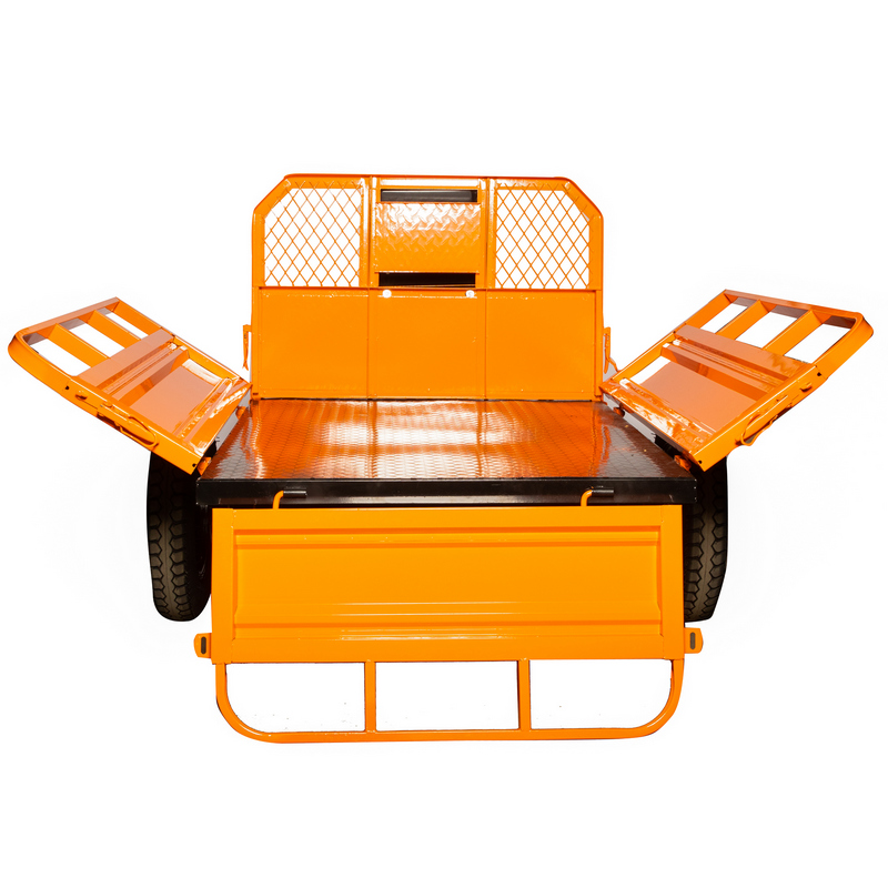Remorca pentru motocultor DETOOLZ DZ-M149, capacitate incarcare 600 kg, extensie inaltime 150 mm