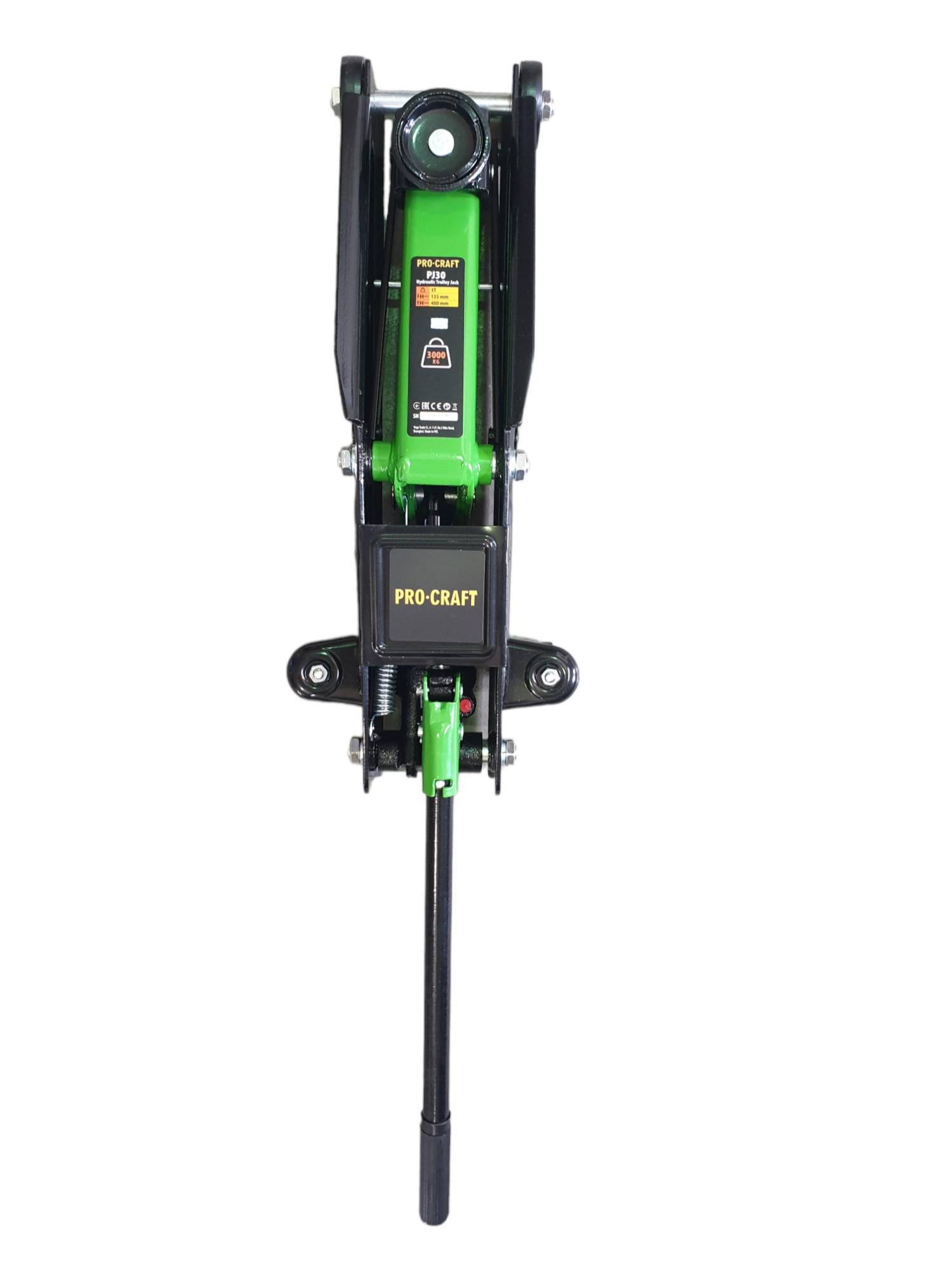 Cric hidraulic de carucior PROCRAFT PJ30, greutate suportata 3 tone, inaltime maxima 340 mm