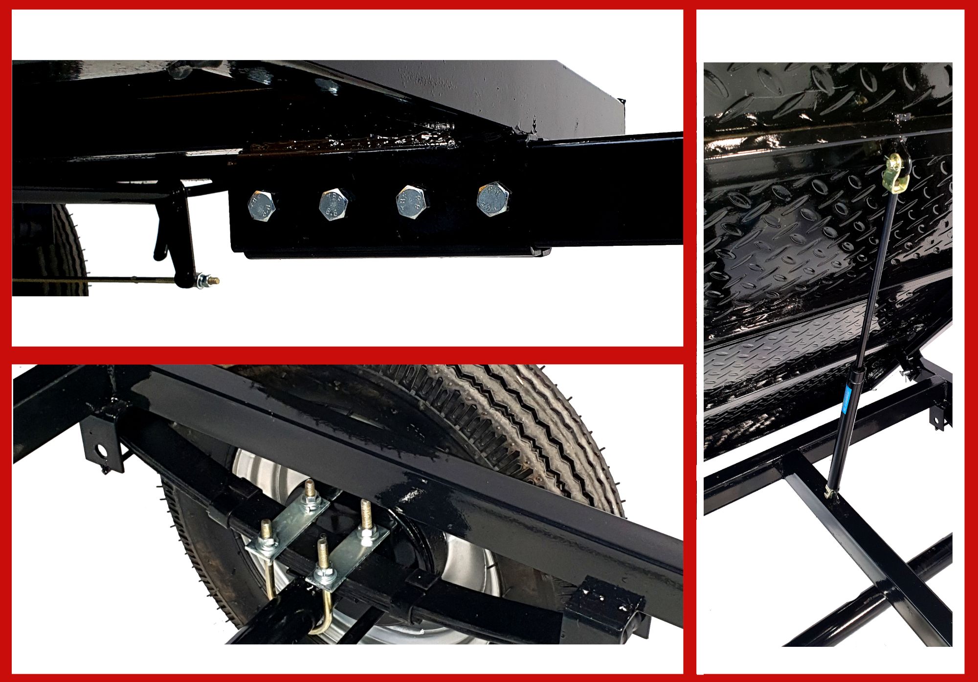 Remorca minitractor PROGARDEN RM500CT 4681000001, suporta 500 kg, 1 osie, prindere cupla, 4 prezoane, 120 kg