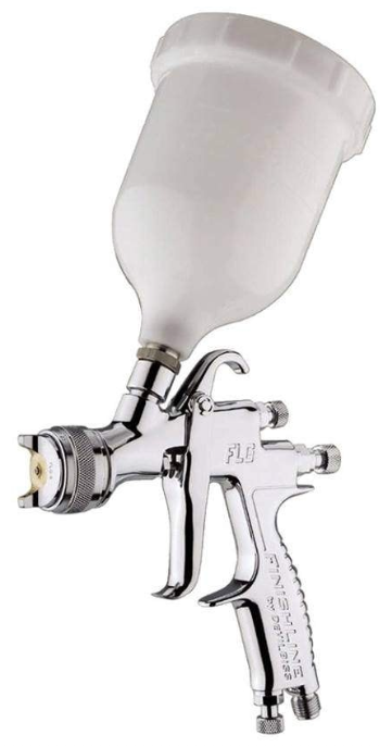 Pistol de vopsit DE VILBISS FLG-G5 FLGG518C 905168DEV, cupa plastic 560 ml, duza 1.8 mm, consum aer 277 l/min