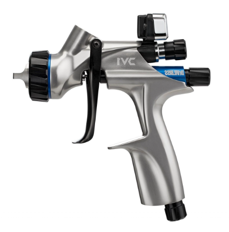 Pistol de vopsit DE VILBISS DV1 Digital DV1-U-BAR-12-B+, fara cana, cap HVLP Plus, cu diuza de 1.2 mm, 300 l/min
