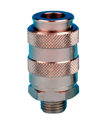 Conector cupla rapida DE VILBISS MPV-424DEV, 1/4 inch, BSP Male HVLP/Euro