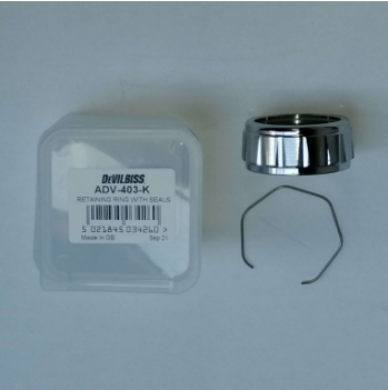 Inel ansamblare cap aer DE VILBISS Air Cap Retaining ADV-403-K, cu garnituri
