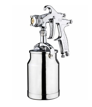 Pistol de vopsit DE VILBISS FLG-S5 FLGS518C 905173DEV, cupa metalica 1 litru, duza 1.8 mm, consum aer 277 l/min