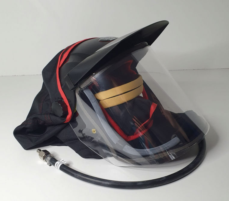 Masca de protectie completa pentru vopsitor DE VILBISS Visor PROV-650, cu alimentare aer curat
