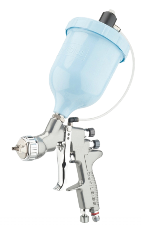Pistol de vopsit DE VILBISS Advance HD Conventional ADV-GP430-16, consum aer 339 l/min, cana sus presurizata 600 ml, duza 1.6 mm