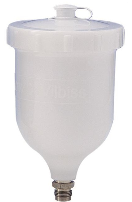 Cana pistol vopsit DE VILBISS GFC-501DEV, plastic, 600 ml, filet 3/8 inch, pentru pistol DeVilbiss GTi Pro, FLG, GPG